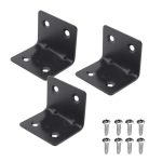 90 degree black corner bracket