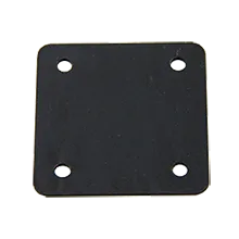 2 X 1/4 inch black flat bracket