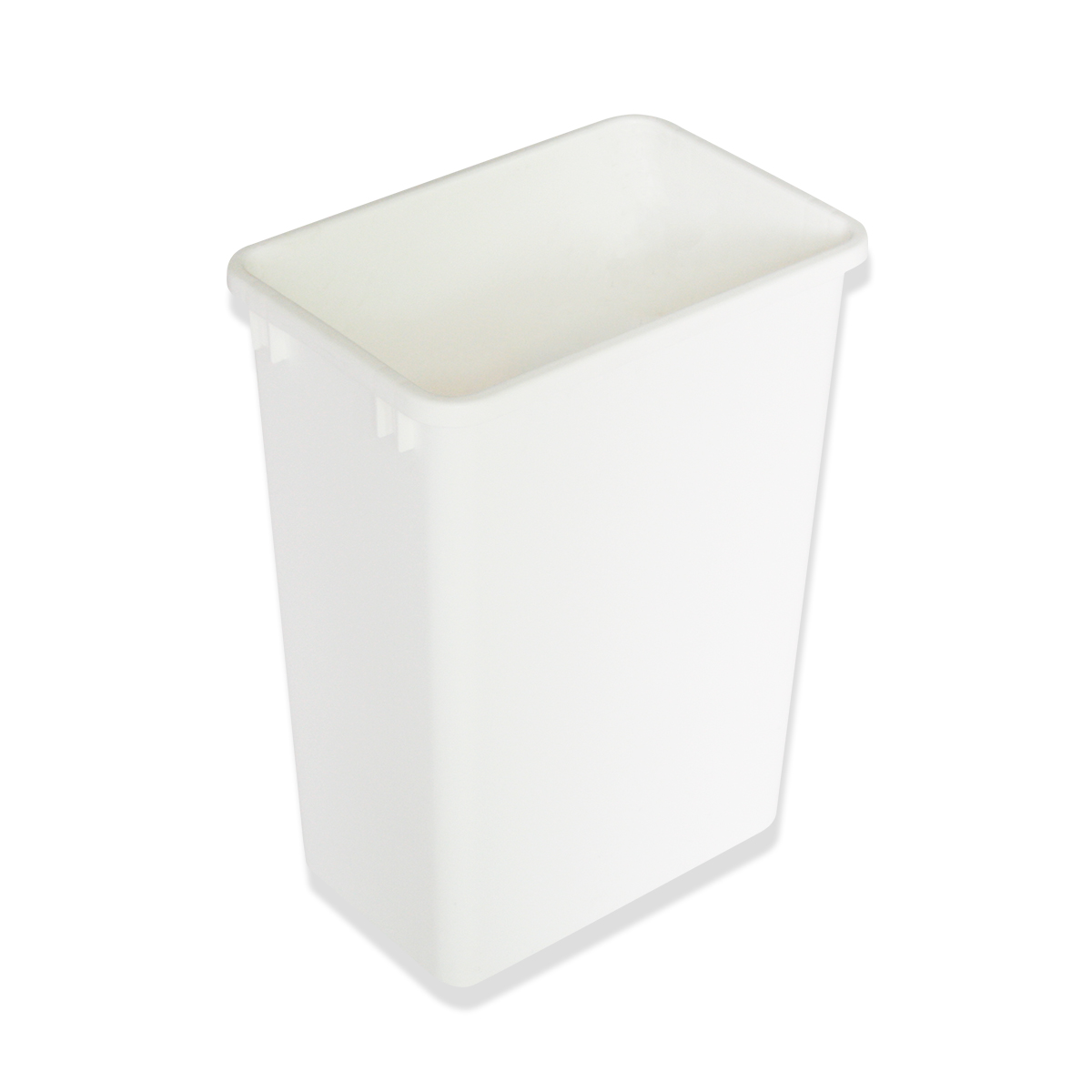 Single Bin Trash Can 35 QT White single bin trash can 35 qt